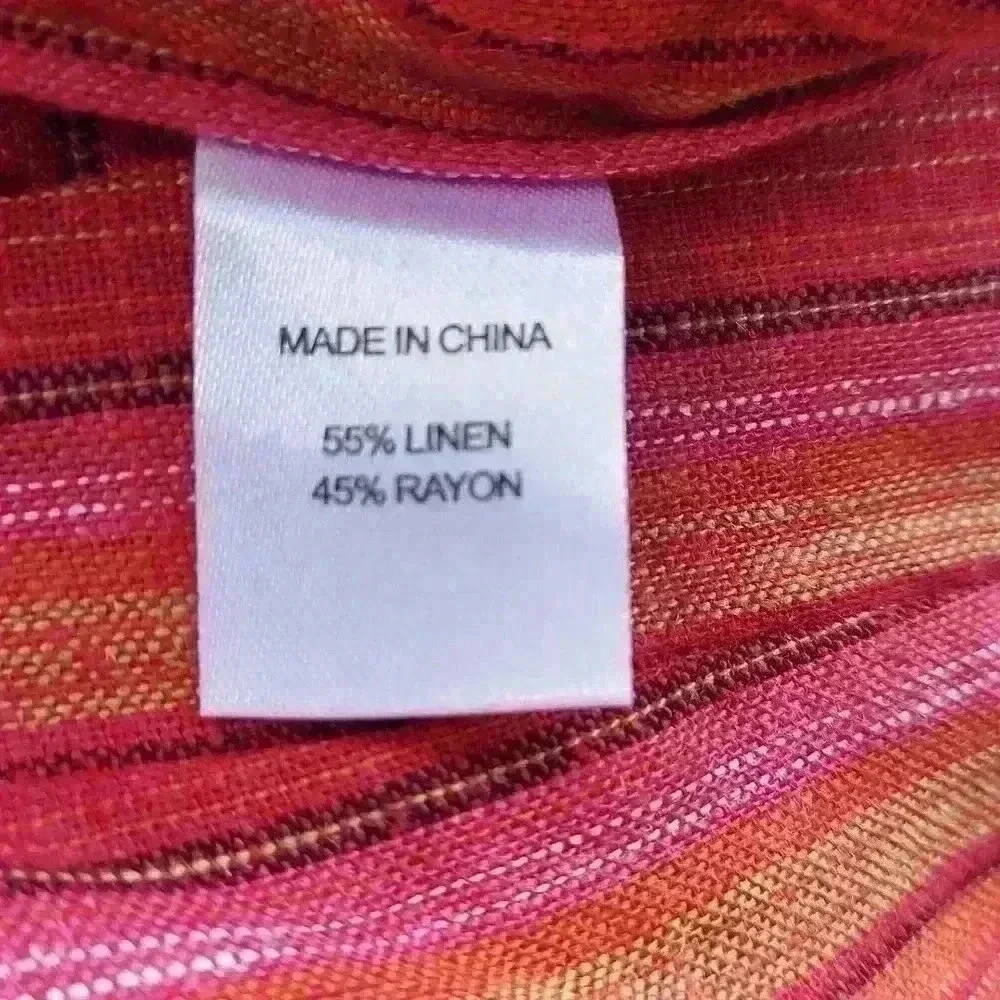 NWOT Anthropologie Drew Linen Blend Striped Jumpsuit Sz Lg - Picture 7 of 7